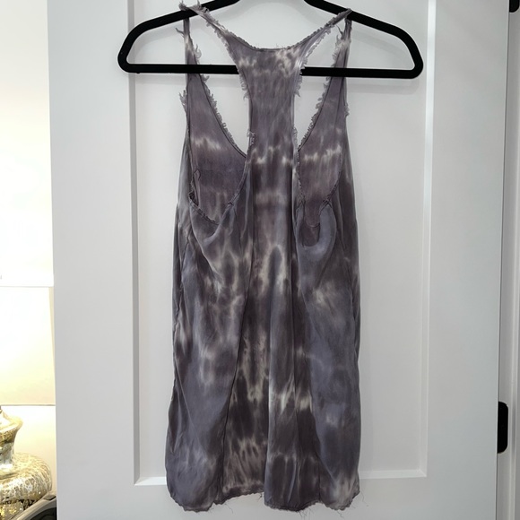 LoveShack Fancy Tie Dye Silk Racerback Tank - Picture 2 of 6